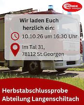 Artikelvorschaubild Herbstabschlussprobe der Abteilung Langenschiltach am 10.10.26